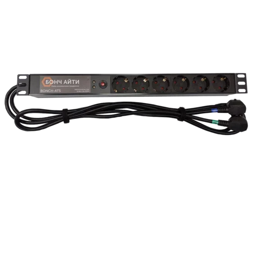 Блок розеток с АВР BONCH-ATS/PDU 8A-6S-S/S Блок розеток с АВР BONCH-ATS/PDU 8A-6S-S/S